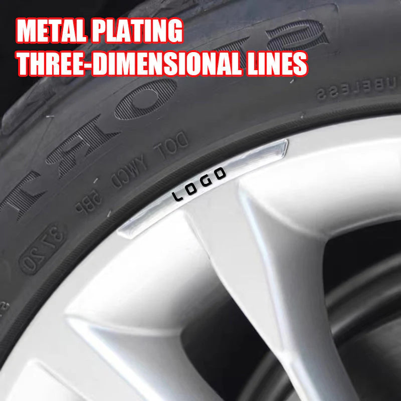 Set 4 Stickere Auto Metalice Pentru Jante