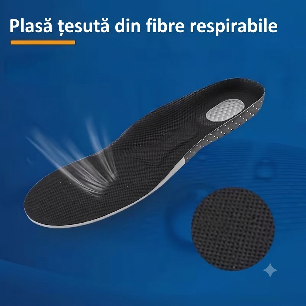 PasUșor - Branțuri Ortopedice Anti-Durere pentru Călcâi și Tălpi Plate (1+1)