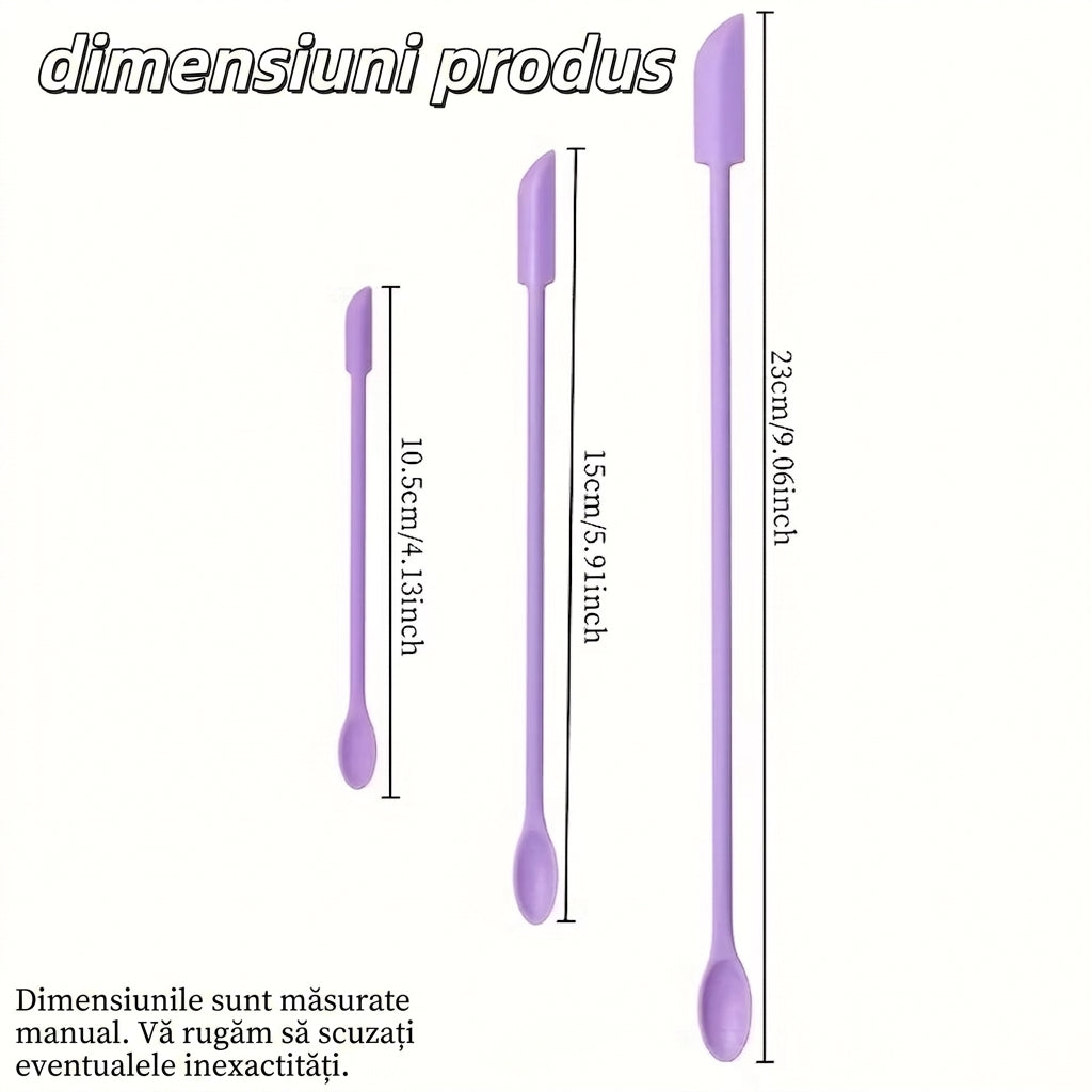 SET Mini Spatule din Silicon pentru Machiaj