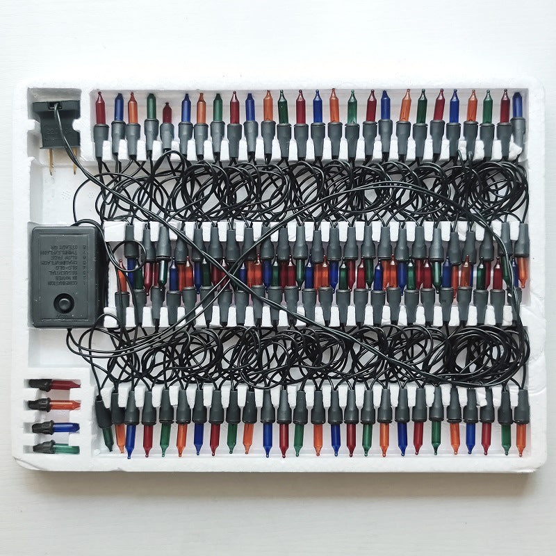 Ghirlanda de Craciun Retro Cu Muzica Si Jocuri de Lumini