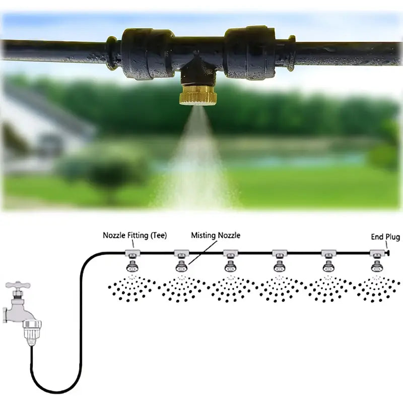 Sistem de Pulverizare Gradina de 6M