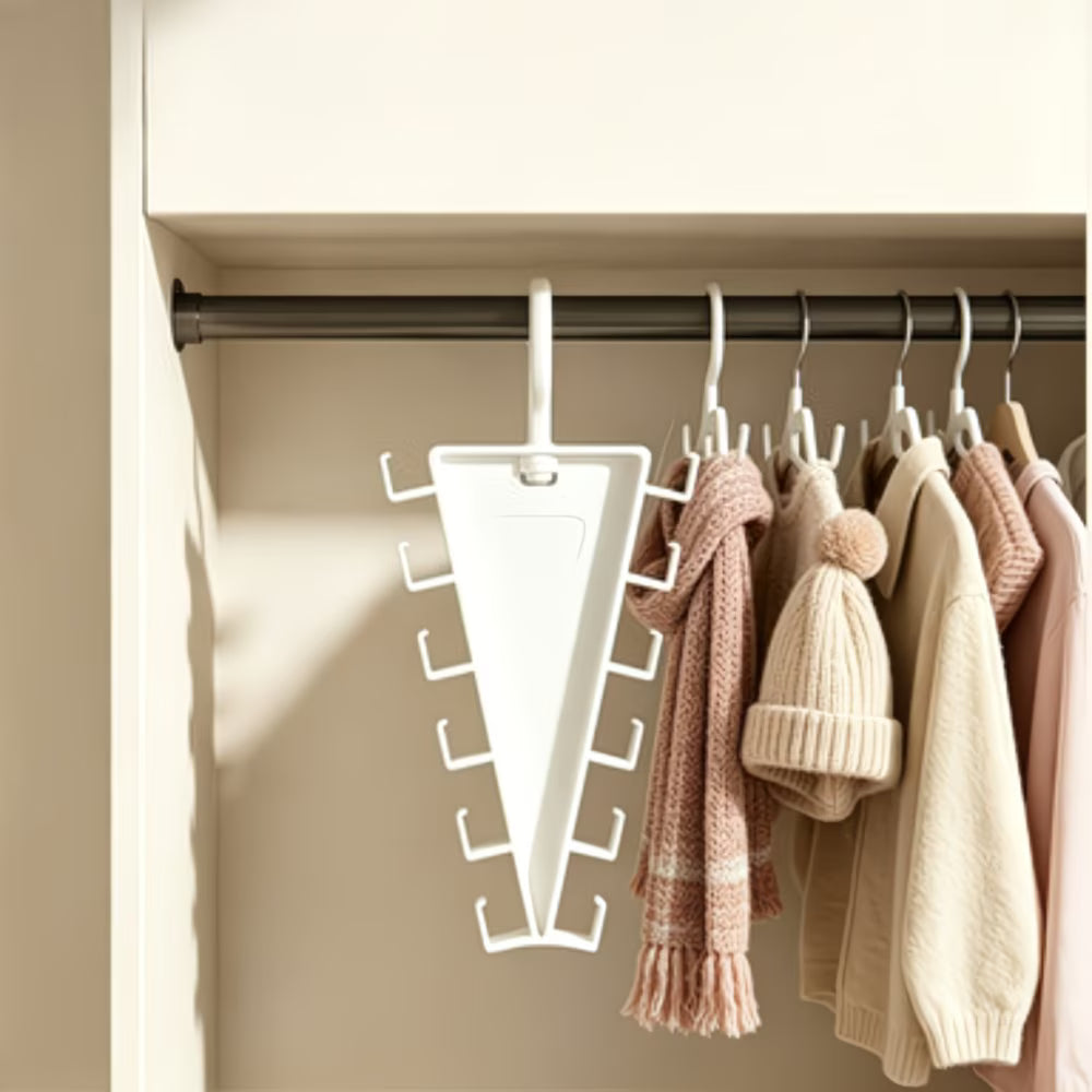 Set 3 Bucati Organizator Smart cu 12 Cârlige pentru Dulapul Tău