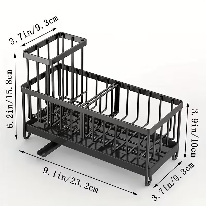Suport multifunctional din inox chiuveta cu scurgere