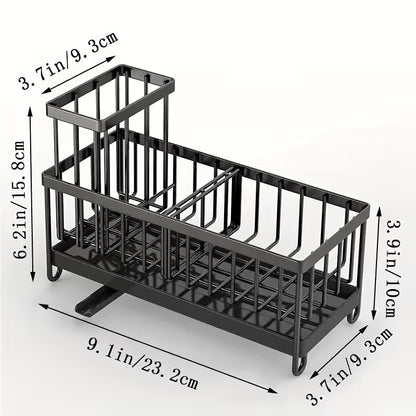Suport multifunctional din inox chiuveta cu scurgere