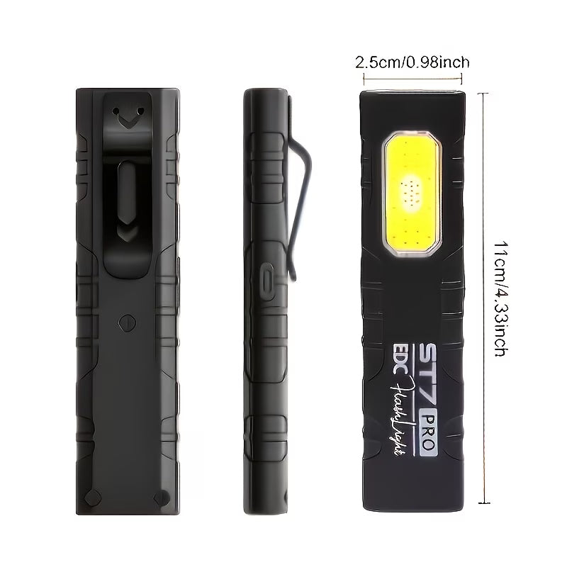 Mini Lanternă Profesională cu Magnet și Clema - MagLite Pro™