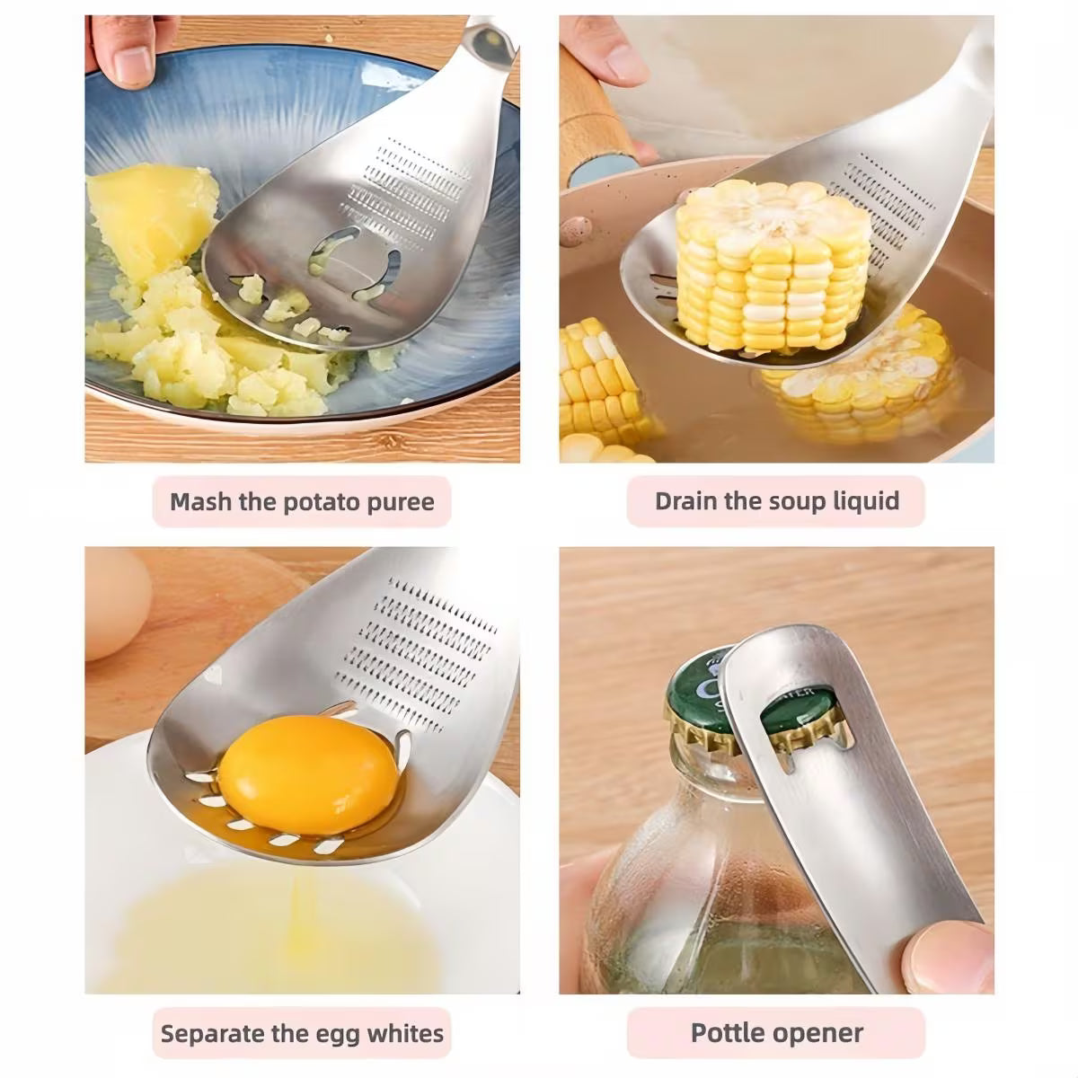 MultiSpoon™ – Lingura Multifuncțională 6 în 1 din Inox
