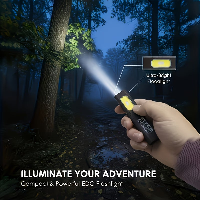 Mini Lanternă Profesională cu Magnet și Clema - MagLite Pro™
