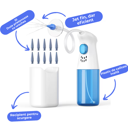 Kit pentru Curățarea Urechilor – Scapă de Dopurile de Ceară Rapid