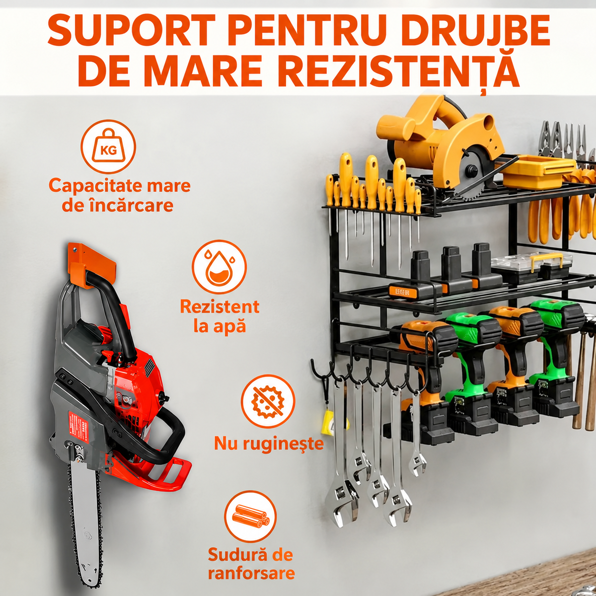 Suport de Perete pentru Drujbă