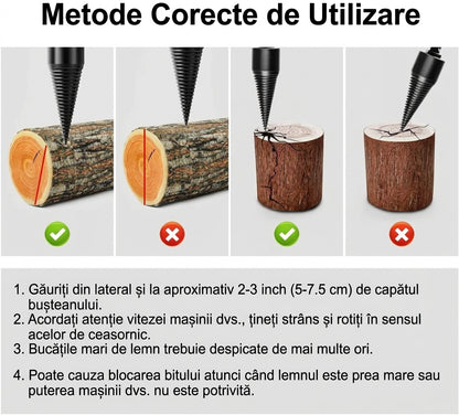 Burghie pentru Despicat Lemne de Foc