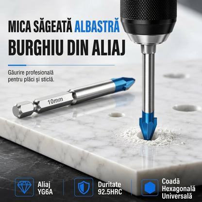 Burghiu Excentric din Carbură cu Tijă Hexagonală
