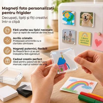 Magneți Foto Simpli DIY (10 bucăți)