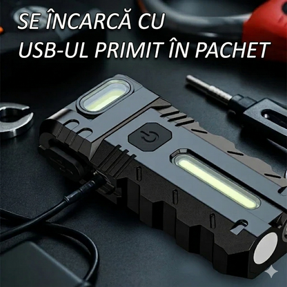 CoreBeamX – Lanternă Multifunctională cu Magnet și Încărcare USB