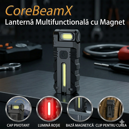 CoreBeamX – Lanternă Multifunctională cu Magnet și Încărcare USB