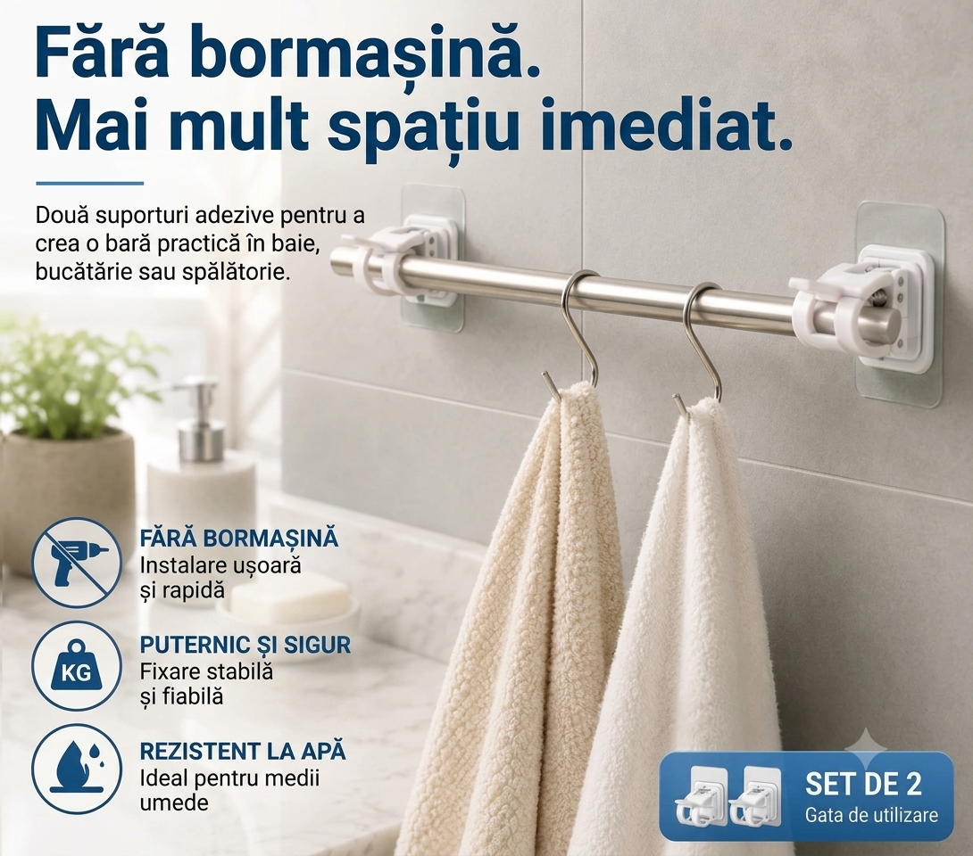 SET 2 Suporți pentru Perdele