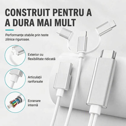Cablu Telefon-HDMI 3 în 1