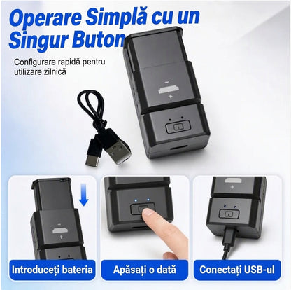 Încărcător cu USB pentru Baterii Reîncărcabile Tip Nasture