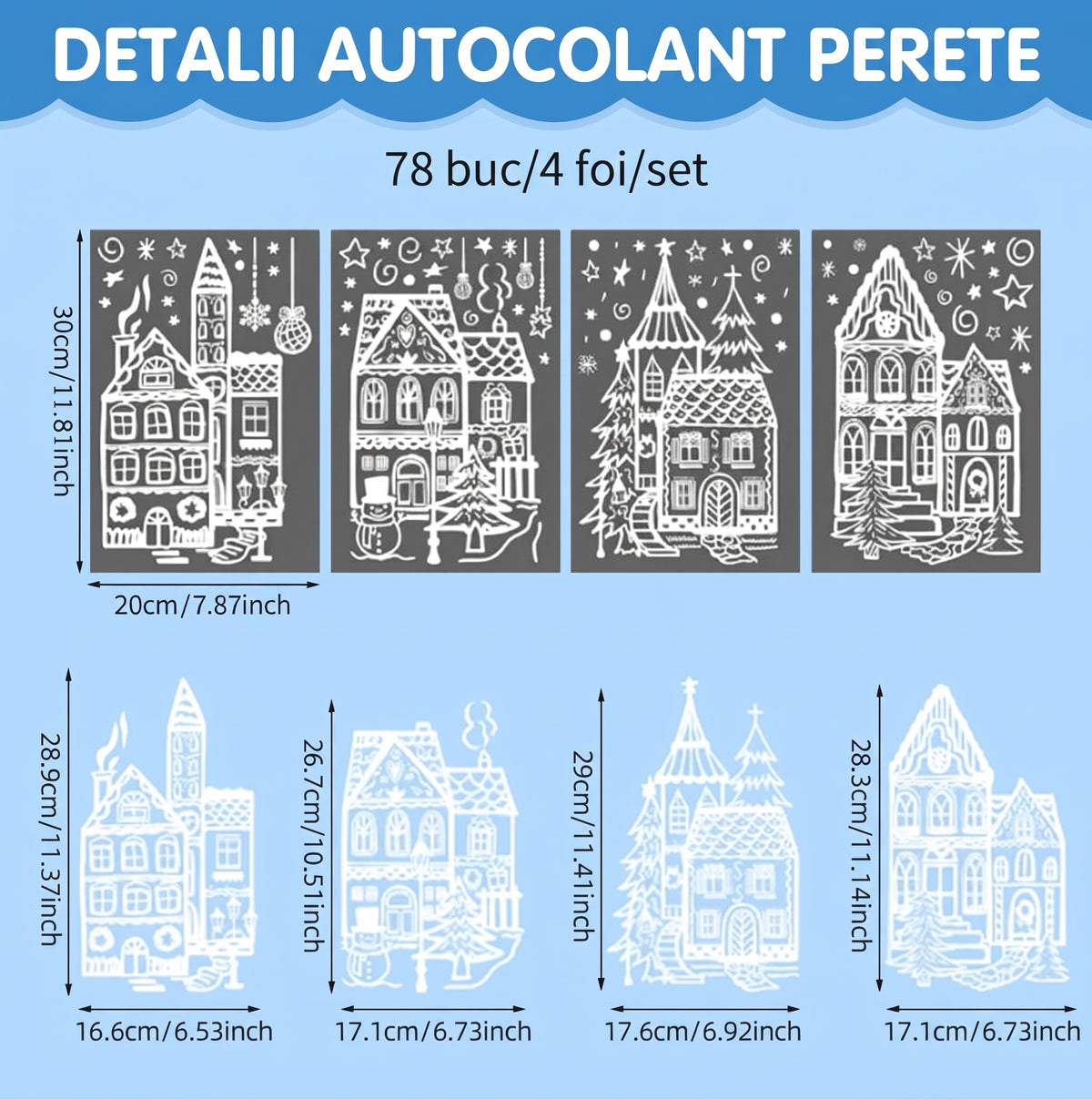 Set de Autocolante de Crăciun
