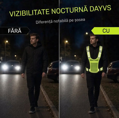 Vestă Reflectantă Ajustabilă cu Buzunare