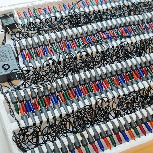 Ghirlanda de Craciun Retro Cu Muzica Si Jocuri de Lumini