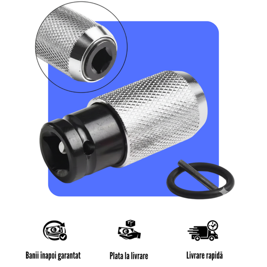 Convertor cheie impact 1/2″ de la pătrat la pătrat