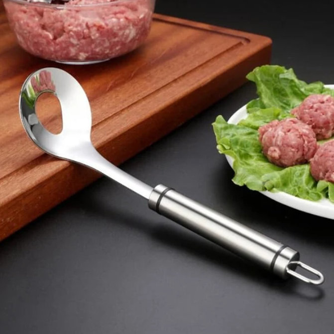 Lingură ChefPro pentru Făcut Chiftele din Oțel Inoxidabil