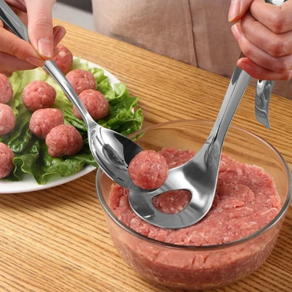 Lingură ChefPro pentru Făcut Chiftele din Oțel Inoxidabil