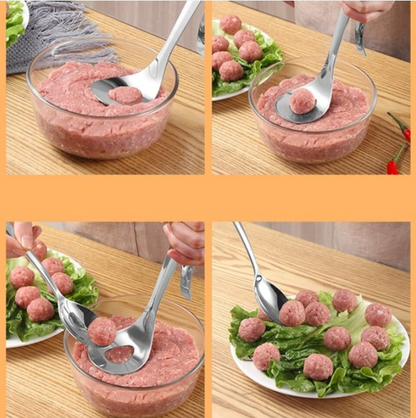 Lingură ChefPro pentru Făcut Chiftele din Oțel Inoxidabil