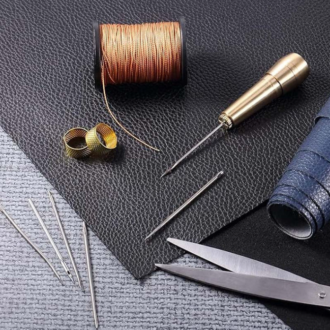 Set Dispozitiv de Cusut Piele și Materiale Groase