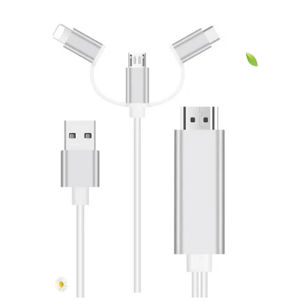 Cablu Telefon-HDMI 3 în 1
