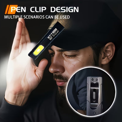 Mini Lanternă Profesională cu Magnet și Clema - MagLite Pro™