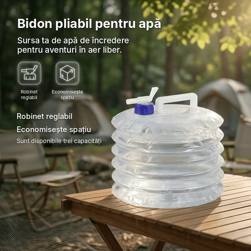 Bidon Expandabil pentru Apă de 10L