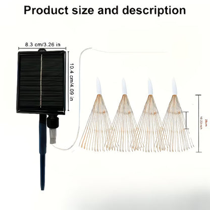 SolarSpark – Set 4 Artificii Solare Suspendate pentru o Grădină de Poveste