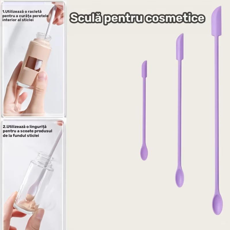 SET Mini Spatule din Silicon pentru Machiaj