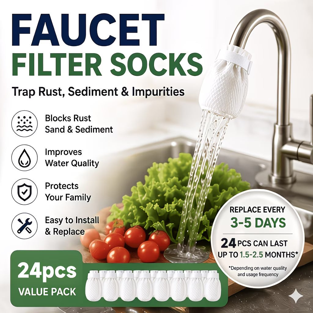 Set 20 Saci Filtru pentru Robinet – Apă fără Rugină și Impurități