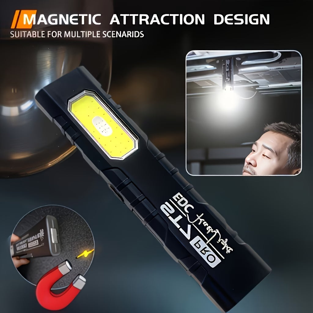Mini Lanternă Profesională cu Magnet și Clema - MagLite Pro™