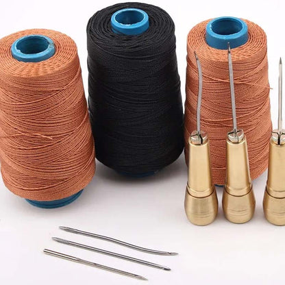 Set Dispozitiv de Cusut Piele și Materiale Groase